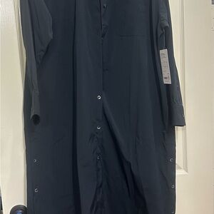 Athleta Poplin Long Shirt Dress NWT